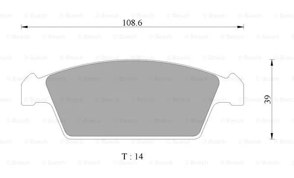 Brake Pad Set, disc brake (0 986 AB2 446)