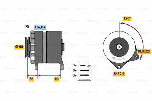 Alternator (0 986 034 630)