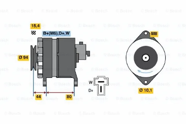 Alternator (9 120 334 640)