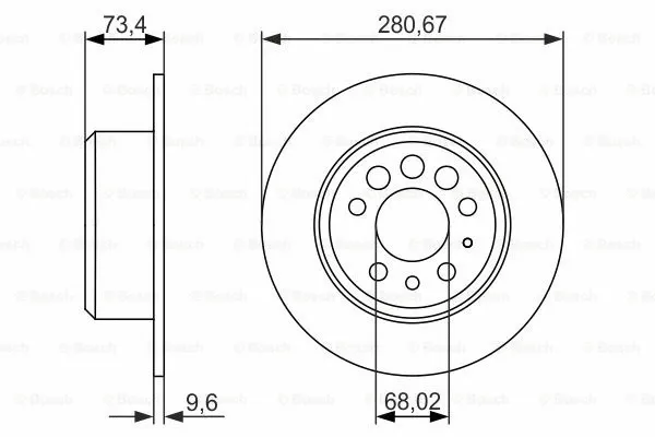 Brake Disc (0 986 479 835)