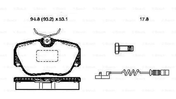 Brake Pad Set, disc brake (0 986 TB2 609)