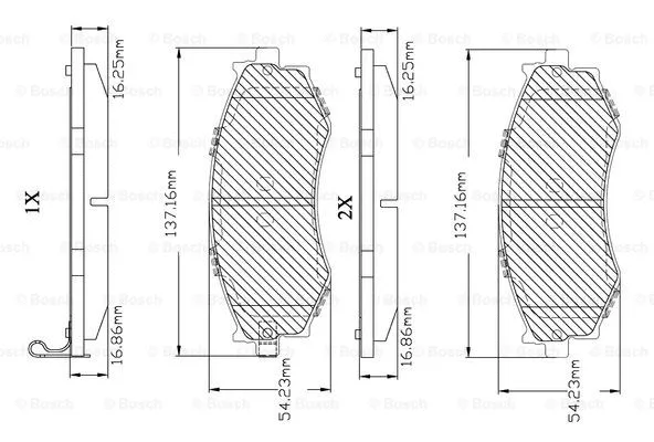 Brake Pad Set, disc brake (F 03B 150 233)