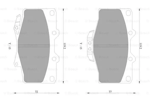 Brake Pad Set, disc brake (0 986 AB2 252)