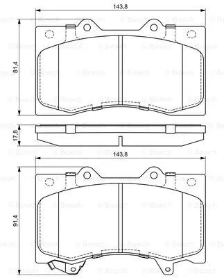 Brake Pad Set, disc brake (0 986 494 693)