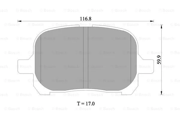 Brake Pad Set, disc brake (0 986 505 001)