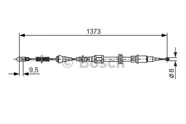 Cable Pull, parking brake (1 987 477 309)