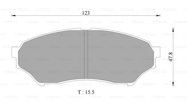 Brake Pad Set, disc brake (0 986 AB2 352)
