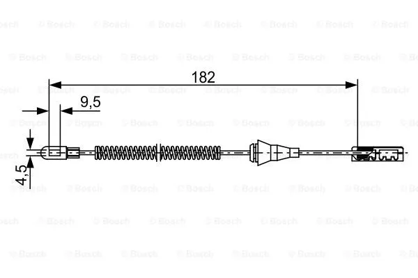 Cable Pull, parking brake (1 987 482 449)