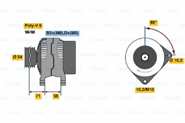 Alternator (0 124 425 020)
