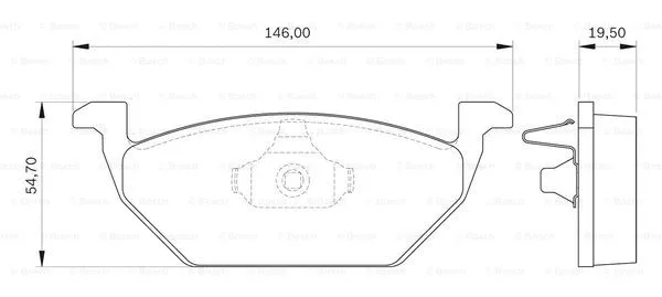 Brake Pad Set, disc brake (0 986 BB0 139)
