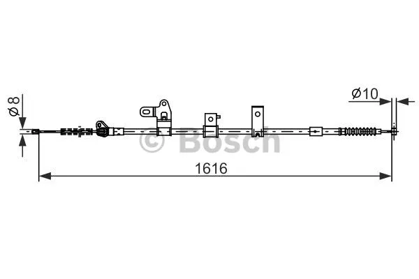 Cable Pull, parking brake (1 987 482 307)