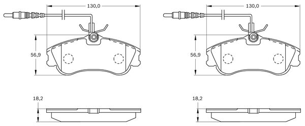 Brake Pad Set, disc brake (0 986 BB0 118)