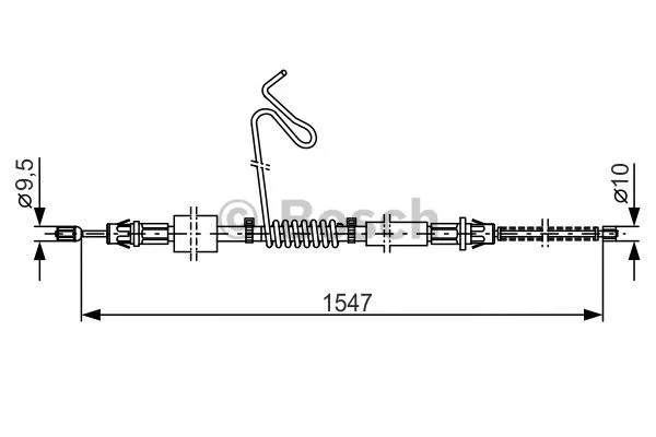 Cable Pull, parking brake (1 987 477 174)