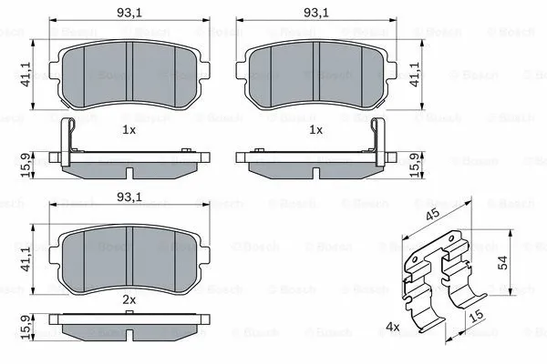 Brake Pad Set, disc brake