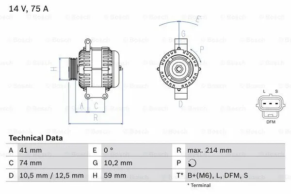 Alternator (0 986 042 650)