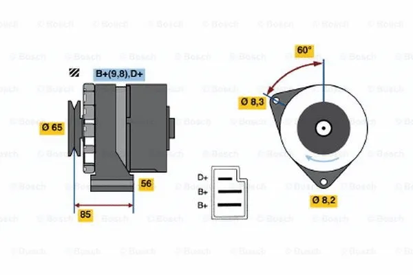 Alternator (0 986 031 010)