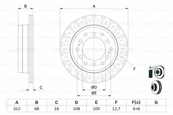 Brake Disc (0 986 479 F07)