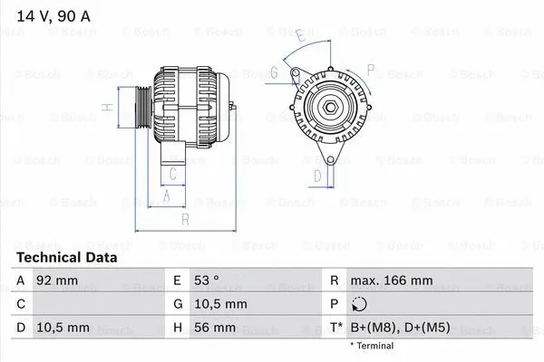 Alternator (0 986 039 860)