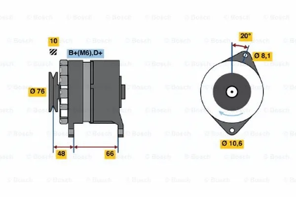 Alternator (0 986 031 740)