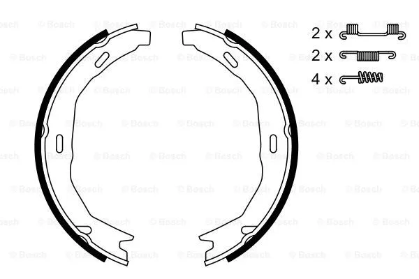 Brake Shoe Set, parking brake