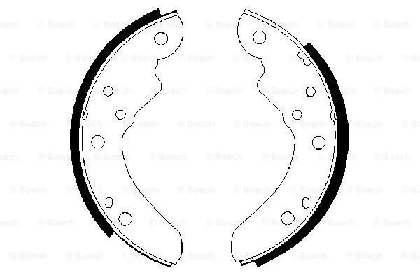 Brake Shoe Set (0 986 487 340)