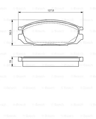 Brake Pad Set, disc brake (0 986 461 133)