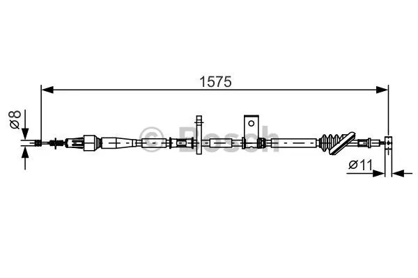 Cable Pull, parking brake (1 987 482 095)