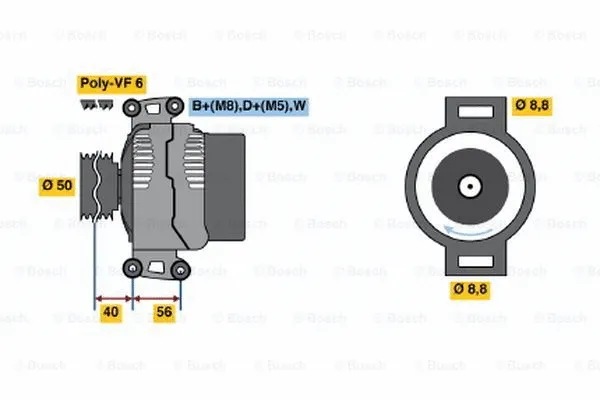 Alternator (0 123 320 065)