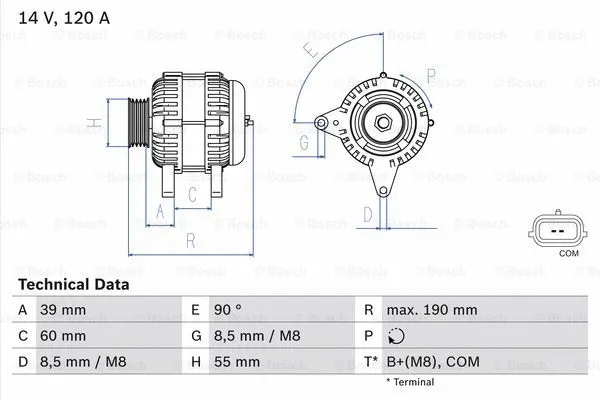Alternator (0 986 049 030)