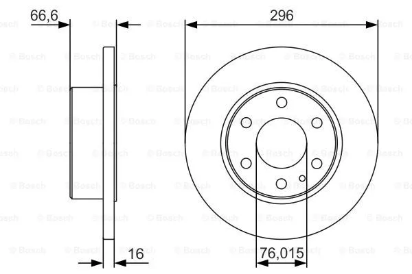 Brake Disc (0 986 479 V17)