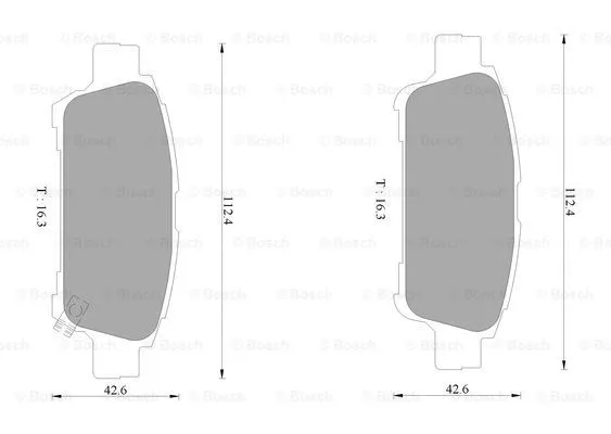 Brake Pad Set, disc brake (0 986 AB1 400)