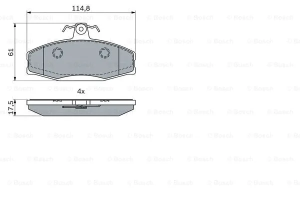 Brake Pad Set, disc brake (0 986 494 924)