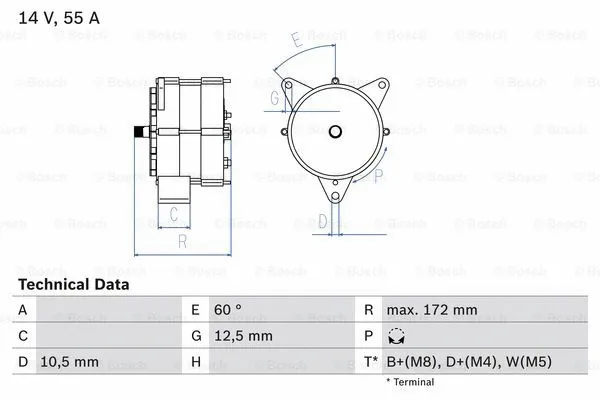 Alternator (0 986 034 260)
