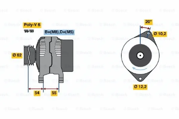 Alternator (0 123 510 010)