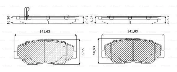 Brake Pad Set, disc brake (F 03B 050 081)