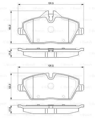 Brake Pad Set, disc brake (0 986 424 819)