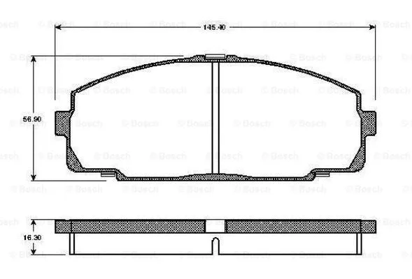 Brake Pad Set, disc brake (0 986 TB2 688)