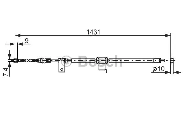 Cable Pull, parking brake (1 987 482 293)