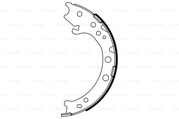 Brake Shoe Set, parking brake (0 986 487 967)