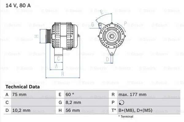 Alternator (0 986 038 771)