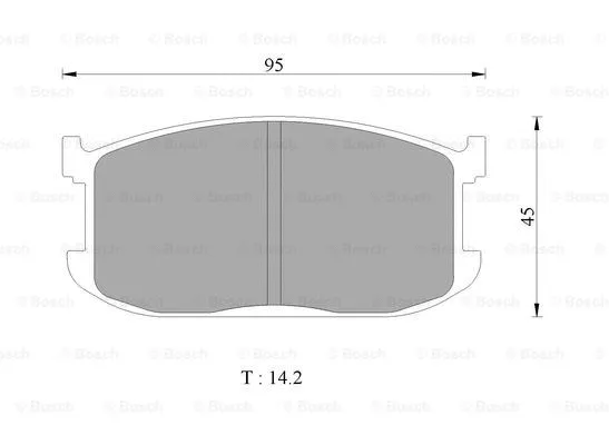Brake Pad Set, disc brake (0 986 505 327)