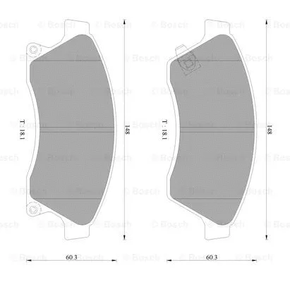 Brake Pad Set, disc brake (0 986 AB3 096)