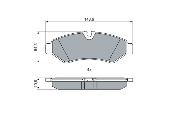 Brake Pad Set, disc brake (0 986 460 026)