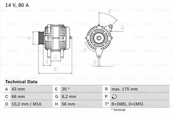 Alternator (0 986 038 781)