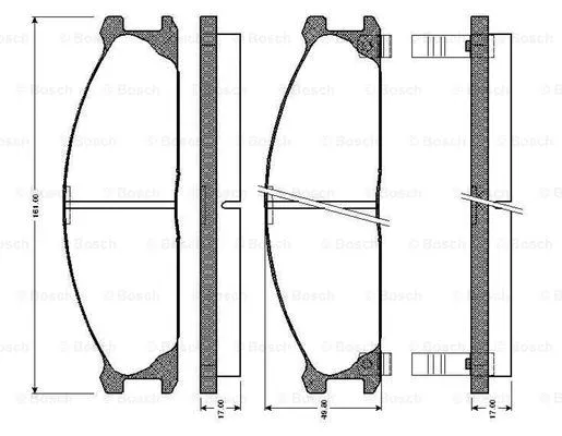 Brake Pad Set, disc brake (0 986 TB2 123)