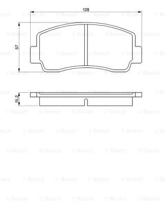 Brake Pad Set, disc brake (0 986 465 111)