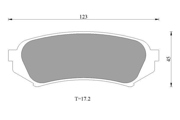 Brake Pad Set, disc brake (0 986 AB1 714)