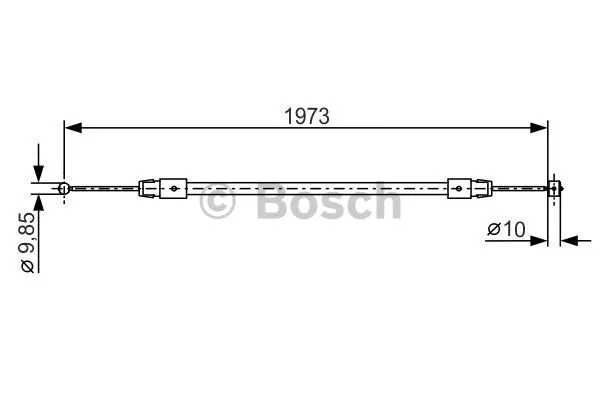 Cable Pull, parking brake (1 987 482 192)