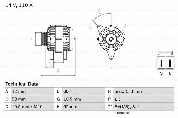 Alternator (0 986 083 750)