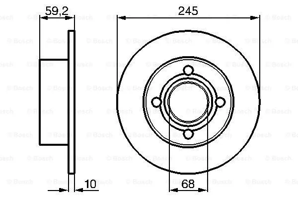 Brake Disc (0 986 478 019)